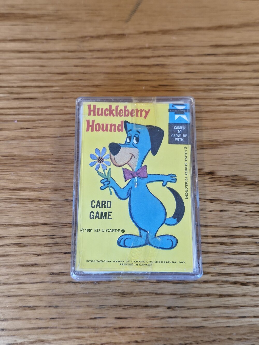 Vintage 1961 Huckleberry Hound Card Game Ed-U-Cards Hanna-Barbera Canada